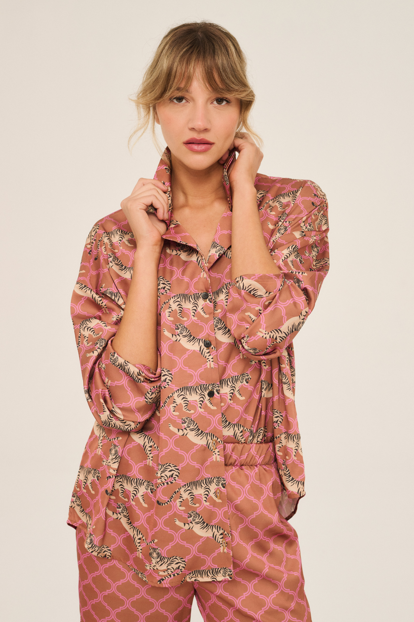 CAMISA OLIVE IPANEMA TERRACOTA