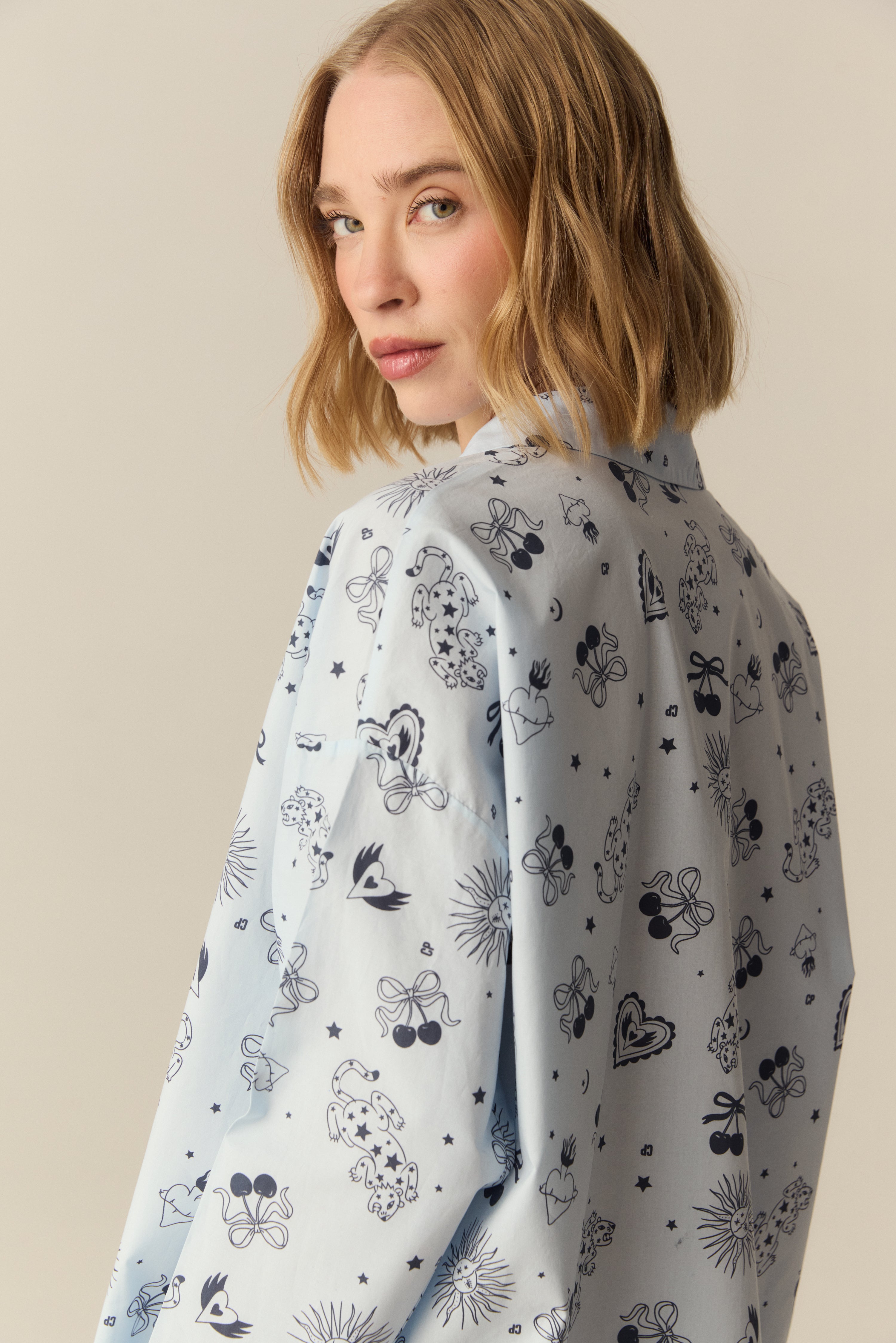 PIJAMA ELECTRA CELESTE