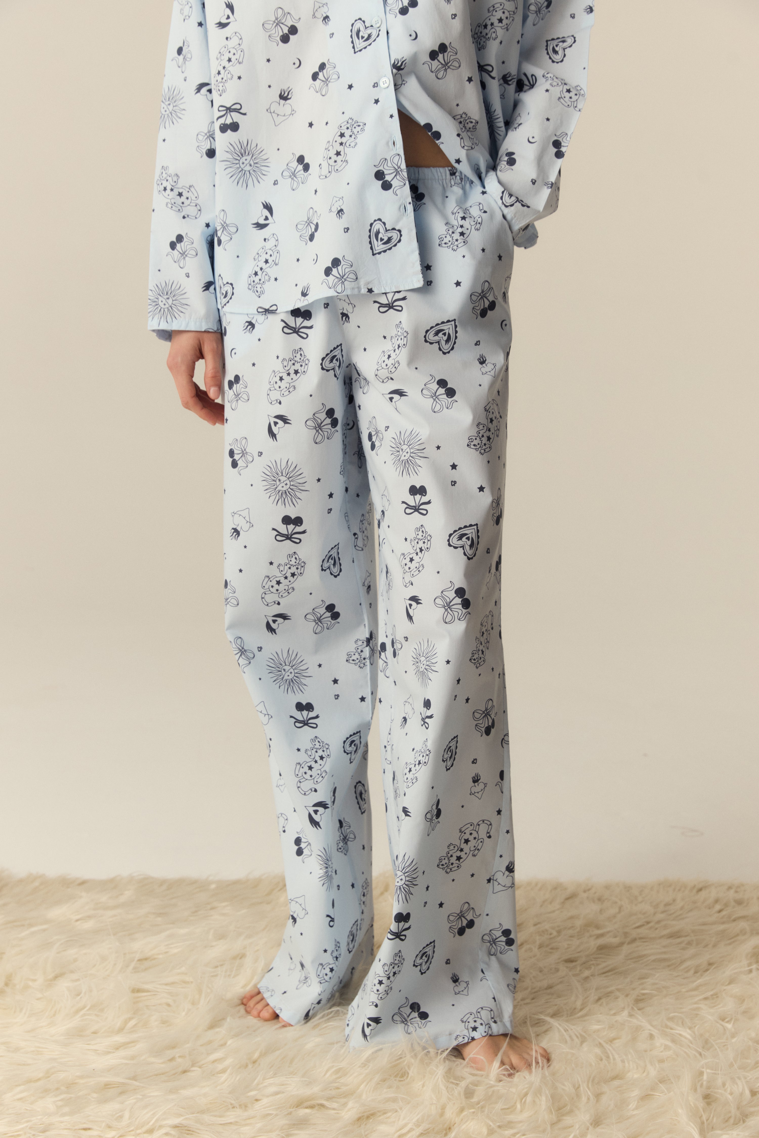 PIJAMA ELECTRA CELESTE