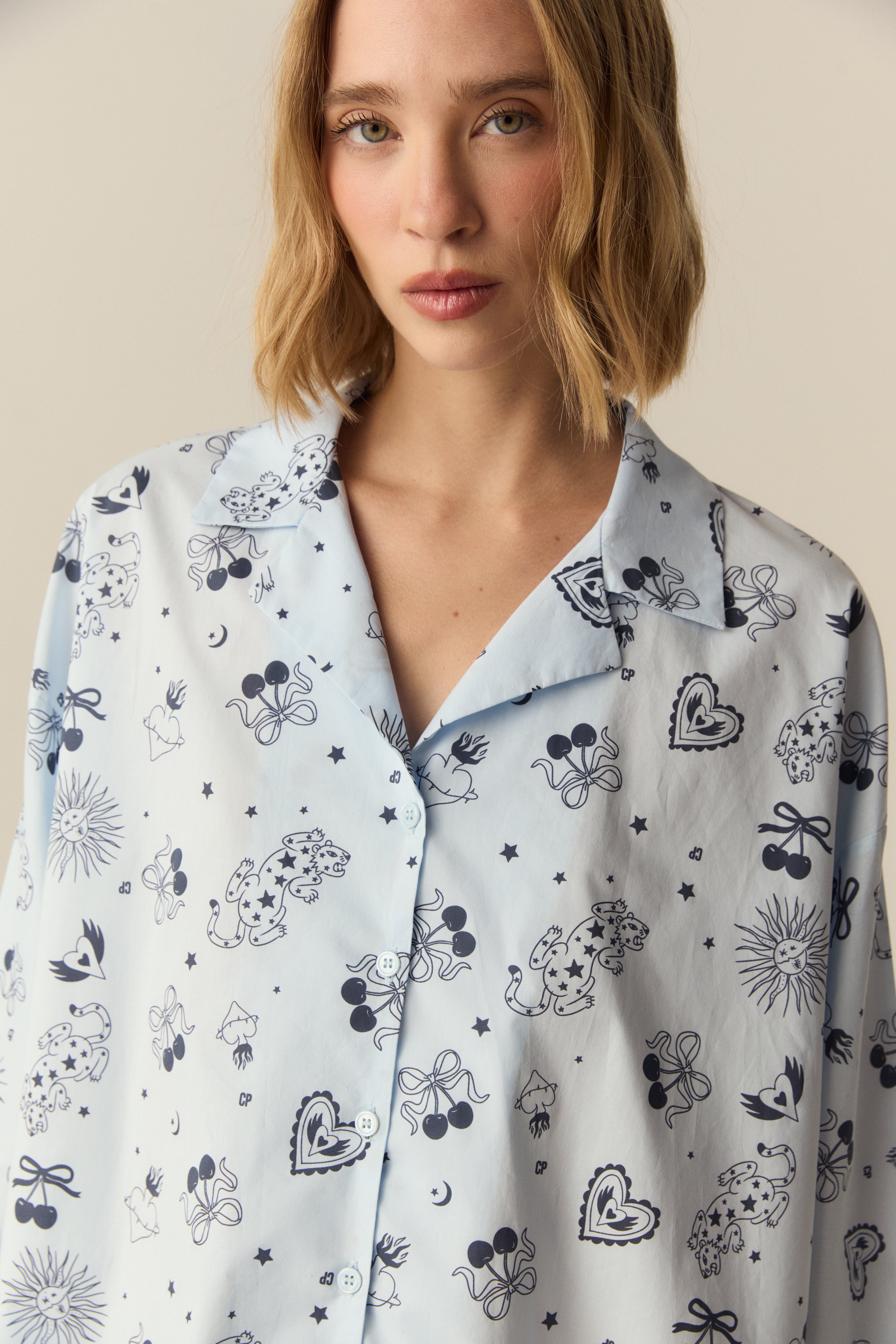 PIJAMA ELECTRA CELESTE