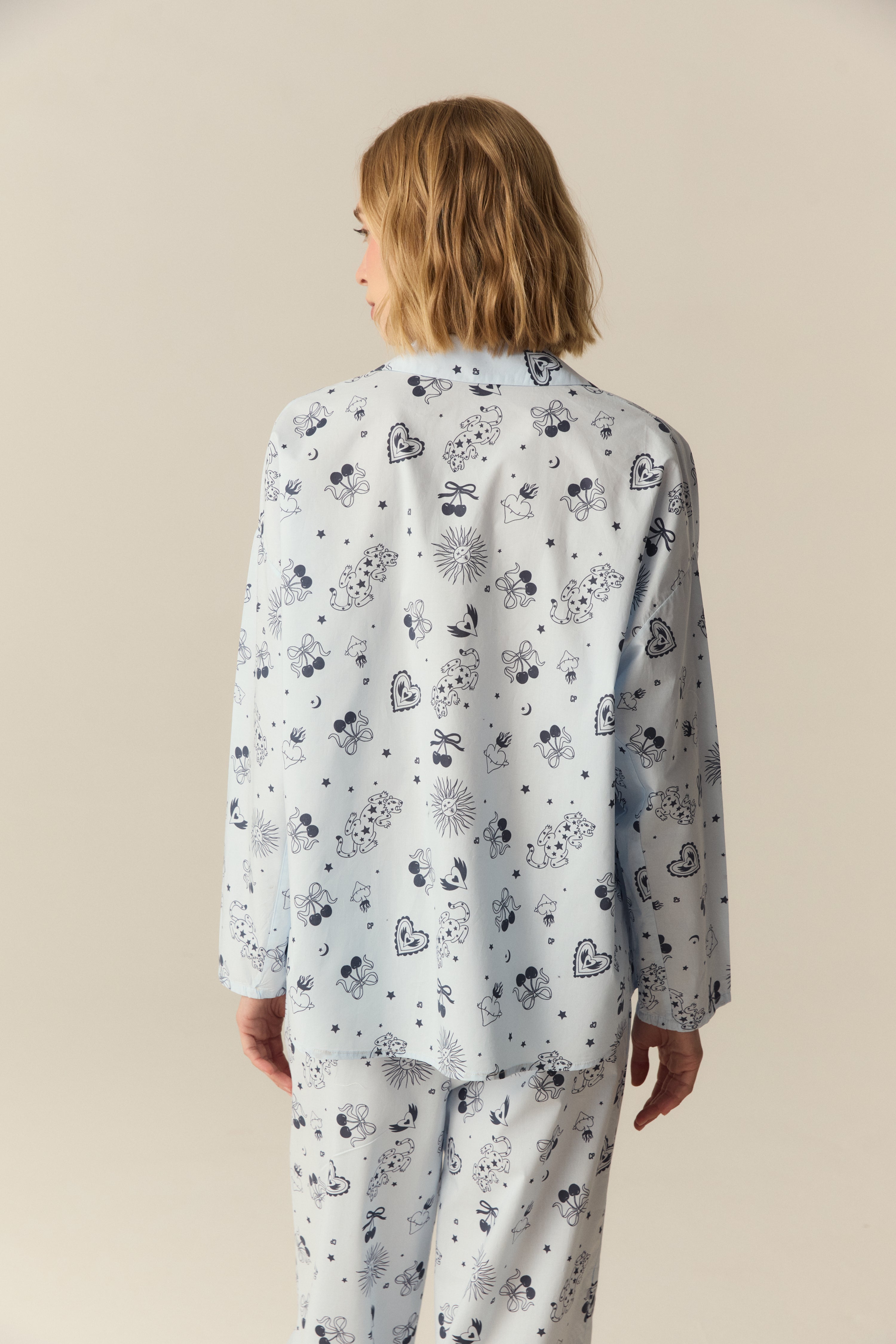 PIJAMA ELECTRA CELESTE