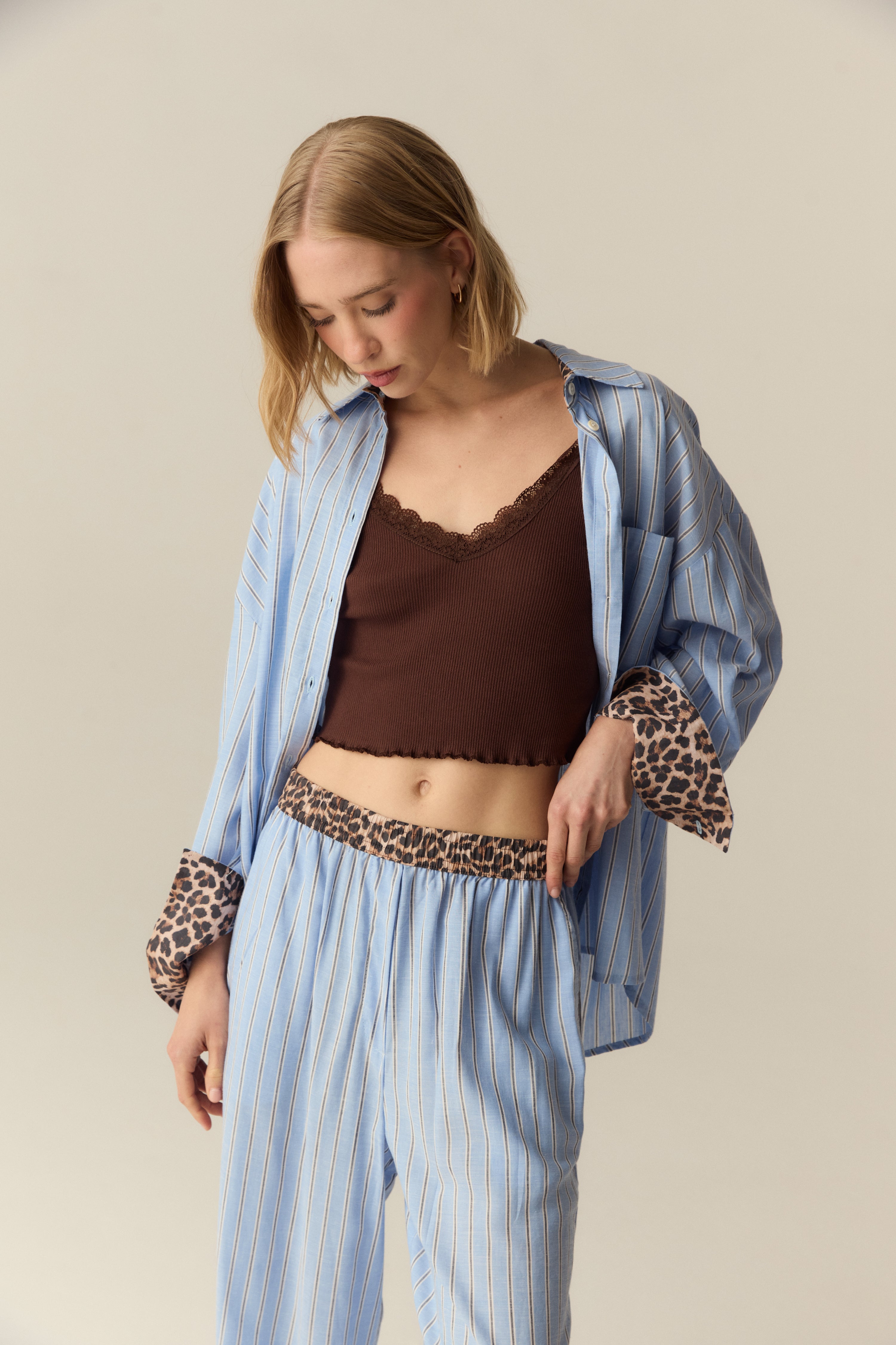 PIJAMA ZAFIRO CELESTE