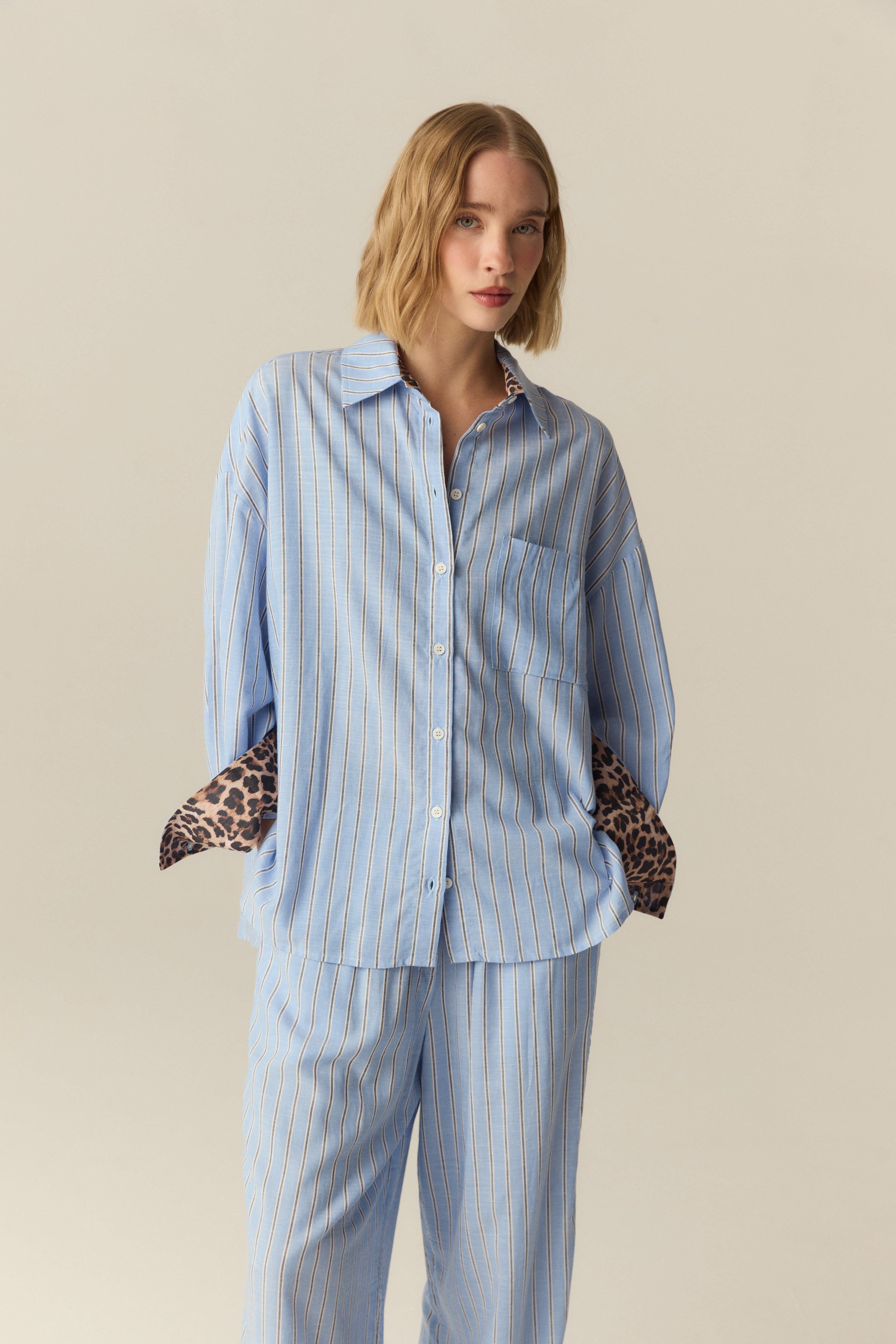 PIJAMA ZAFIRO CELESTE