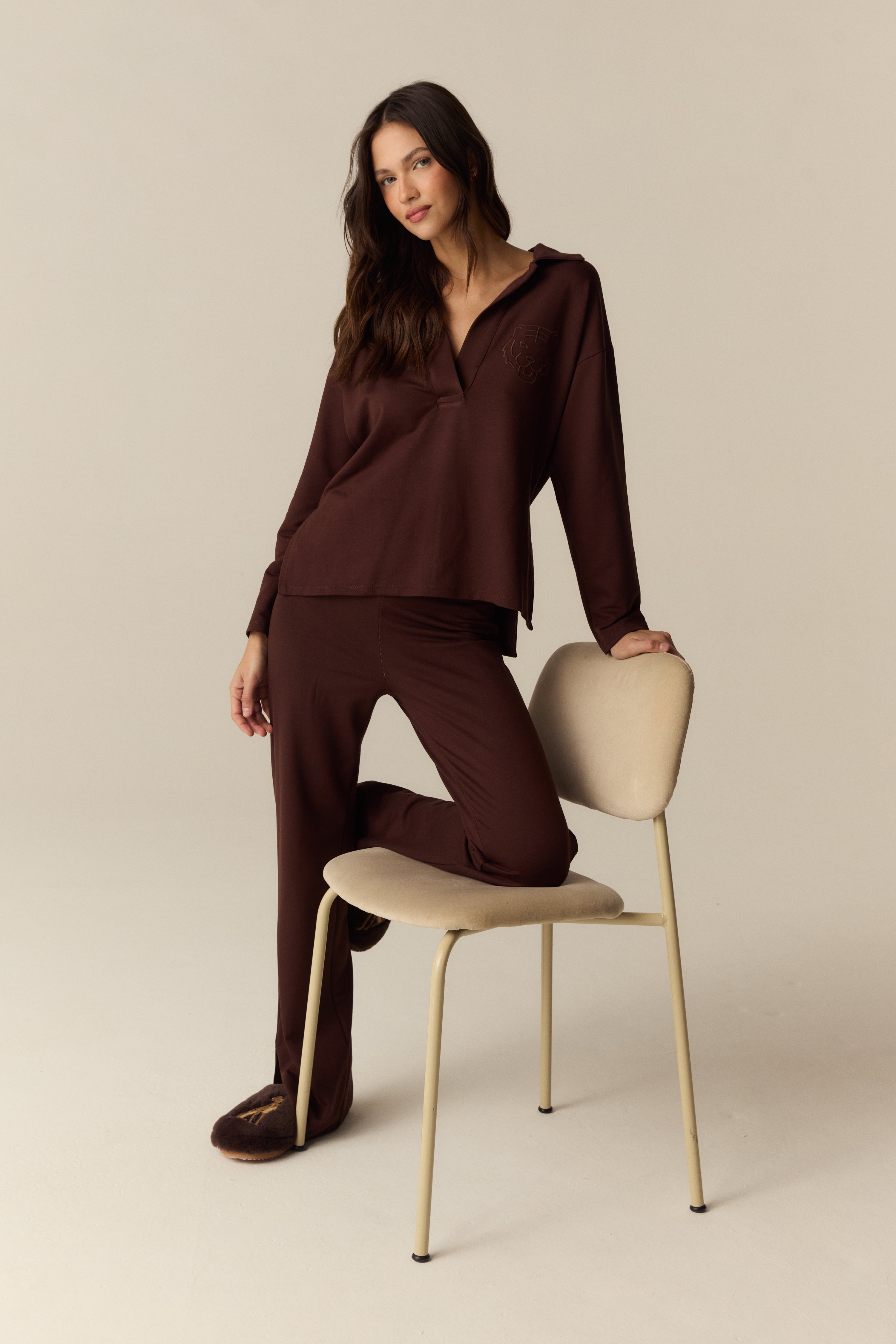 PANTALON ALKES MARRON