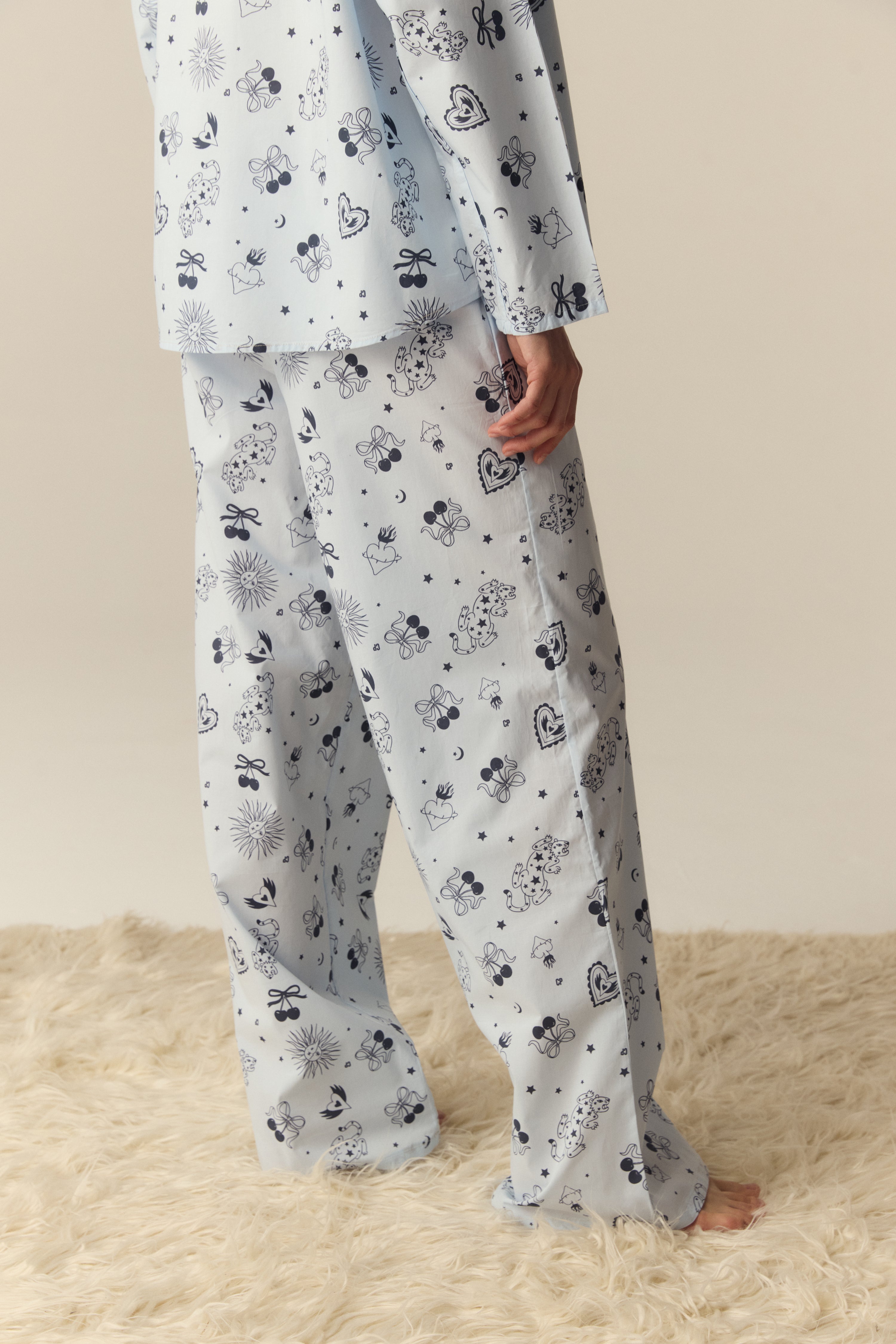 PIJAMA ELECTRA CELESTE